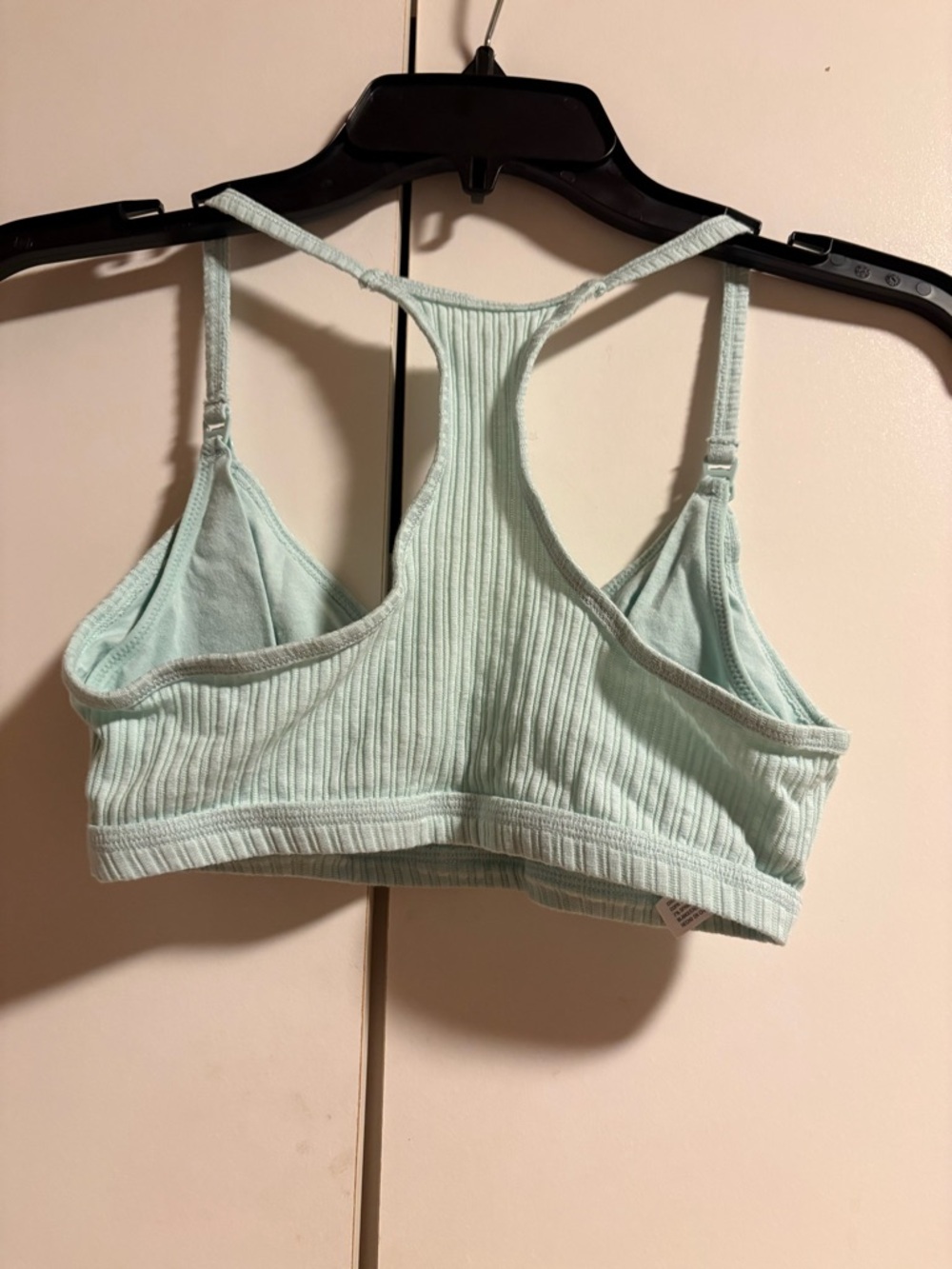 Auden Light Mint Ribbed Racerback Bralette - Picture 2 of 6